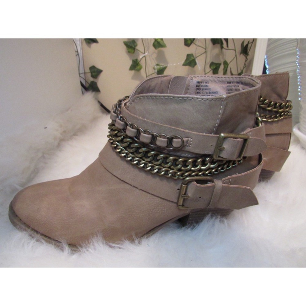 Brown booties